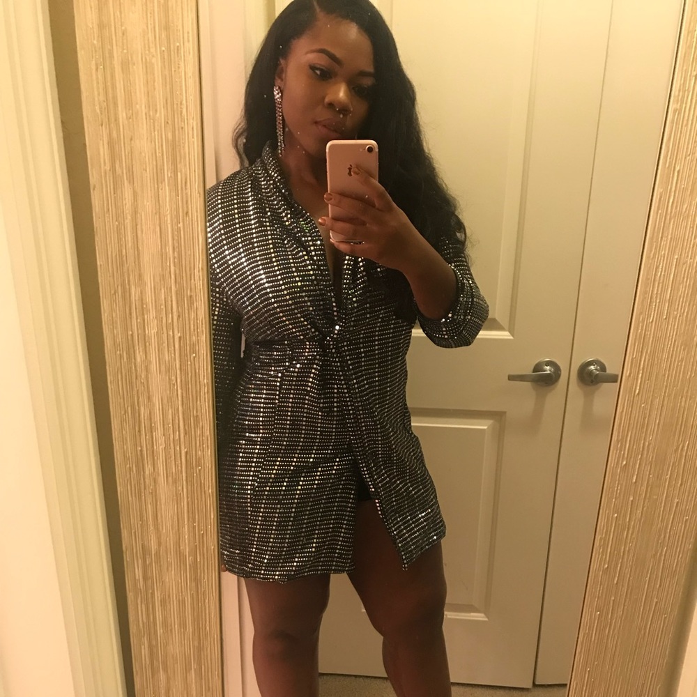 Sequin Blazer Dress